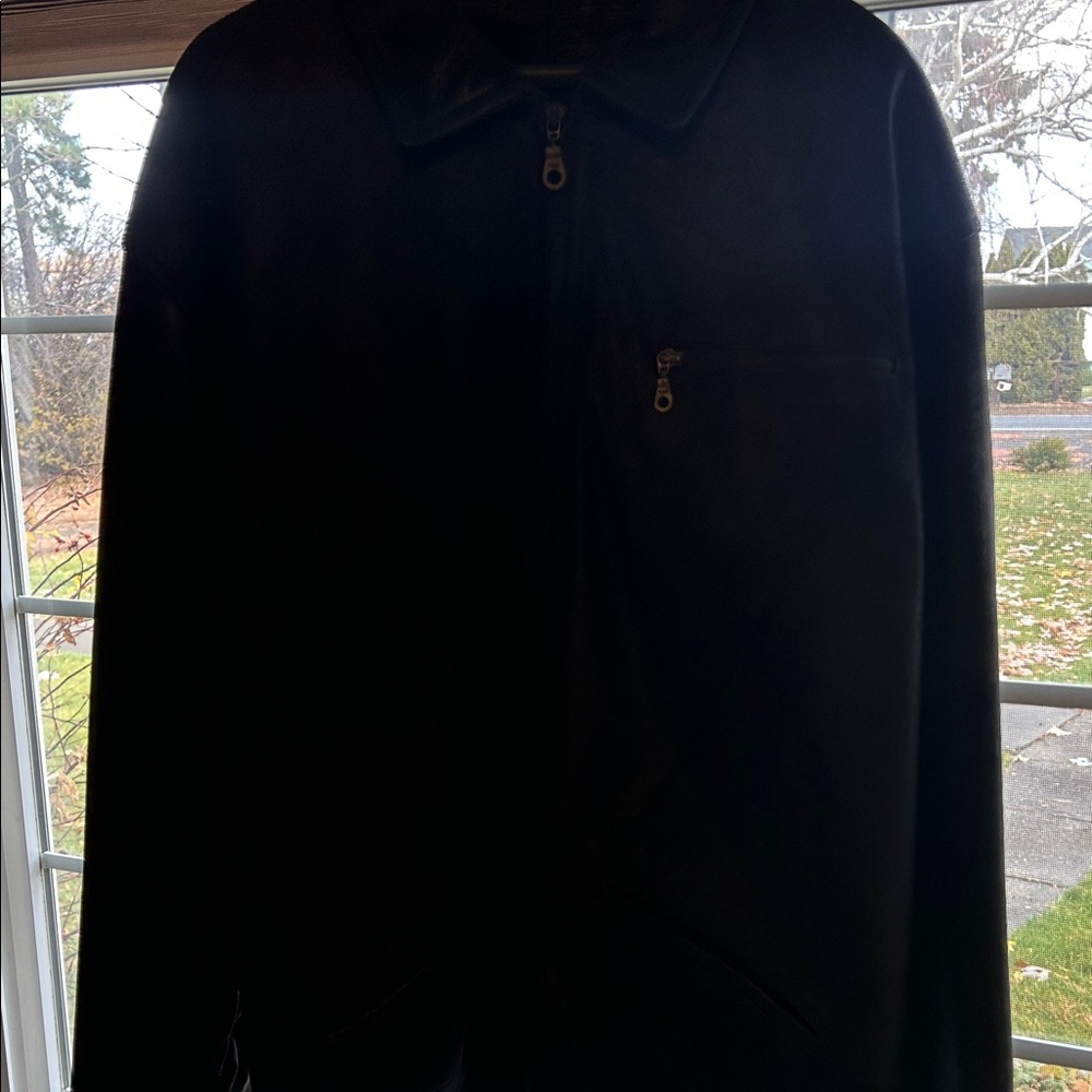Men's VINTAGE Black leather jacket